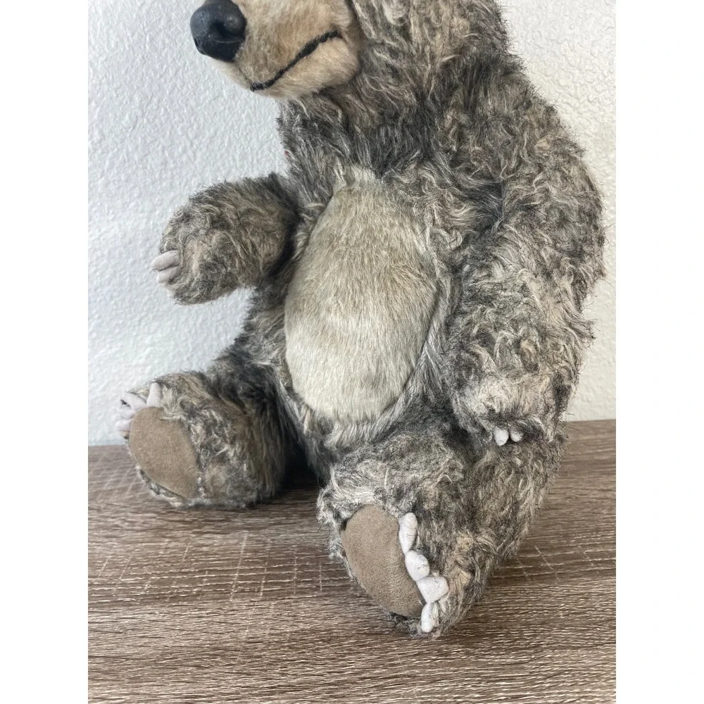 Disney Parks Jungle‎ Book Baloo Bear Plush Realistic Brown Grey Toy Kids 11 in